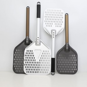 Съемная алюминиевая ручка анодированная 8 -дюймовая 10 -дюймовая перфорированная алюминиевая пицца пицца пицца лопата пиццы пицца пицца пицца